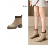 Botas Chelsea de tacón alto Botas de plataforma ajustadas