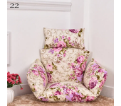 Hanging Swing Egg Chair Cushion Cover Patio Large Round Papasan Pad Detachable Garden Lounger Cushion Cover  (No Filling)