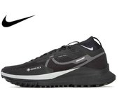 Leten React Pegasus Trail 4 Gore-Tex Running Shoes for Men Women Lightweight Sports Sneakers Black Wolf Grey Work shoes