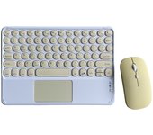For iPad Mini 6 Air and Mouse Combo Wireless Bluetooth Russian Spanish Keyboard Teclado for Android IOS Windows Tablet