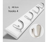 Ganchos de madera para colgar ropa, Perchero de bambú, decoración del hogar, cocina y baño, 3, 4 unidades