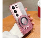 VIVO V29 5G V29Lite V23 Glitter Cardboard Design Multifunctional Phone Case with Foldable Stand Y17S