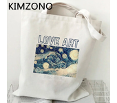 Van Gogh shopping bag shopping shopper grocery eco handbag tote bag sacola woven grab