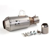R8 Universal Motorcycle Modify Power Pipe Exhaust Muffler Pipe Escape Moto Scooter ATV Power Pipe With Laser LOGO
