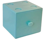 Drawer Style Desktop Macaron Storage Box Candy Color Square Building Block Pencil Box Free Combination Stackable Organizer