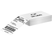 100/500 Phomemo A6 4x6 inch transport label thermal folding paper, suitable for Phomemo 241BT 246S D520 DYMO 4XL waybill printer, with adhesive tear resistant waterproof label paper