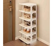 Zapatero de plástico multicapa, estantes de zapatos desmontables para el hogar, organizador de zapatos de gran capacidad, organizador de desorden para sala de estar