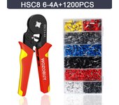 Ferrule Electrical Terminal Crimping Wire Tools Pliers Crimper HSC8 6-6A 6-4A Push Connectors Household Kit With Box Clamp Sets