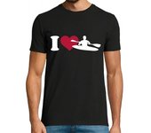 amo el kayak,Camiseta de Pádel Divertido, ropa para exteriores