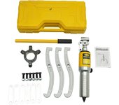 Universal 15 Ton Hydraulic Bearing Gear Puller Separator Hub Removal Kit 3 Jaws Garage Tool Set w/ Case