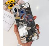 For Samsung Galaxy A20s Samsung A20 A30 Back Cover Phone Case Transparent Soft TPU Silicone Coque Women Fashion Flower Butterfly