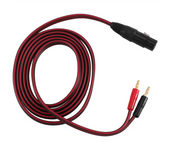 XLR to Banana Speaker Cable,XLR 3 Pin Female to Dual Banana Plugs Audio Cable, Gold-Plated 4mm Plug to XLR3 Pro HiFi