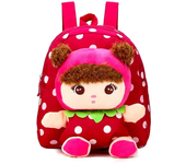 Mochila escolar de felpa para niños pequeños, morral de dibujos animados para guardería, mochilas escolares para niños, bolsa Ka