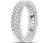 Classic 925 Sterling Retro Silver Patterned Gem Jomon Stone Pavé Wide Rings Wedding Dating Party Jewelry Gift For Women Girl