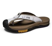 Men's cowhide Eva men's soft bottom flip flops summer beach slippers