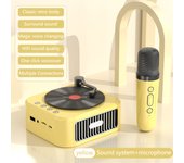 Nuevo Diseño Portátil Mini Reproductor de CD Clásico Retro Inalámbrico BT Altavoces Estéreo Heavy Bass FM USB Flash Drive TF Manos Libres