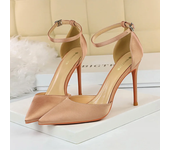 Sandalias De Novia Para Mujer Con Tacones Altos De 10 Cm Zapatos De Moda De Verano En Color Azul Verde Rosa Con Tiras Y Cierre De Tobillo Material De Seda Y Plataforma