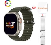 Hello Watch 3 Plus-reloj inteligente para hombre y mujer, pulsera deportiva Ultra AMOLED de 49mm, NFC, brújula, Bluetooth, llamadas Black