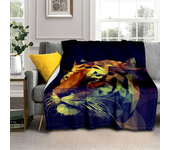 3D Art Tiger Printed Oversized Manta Soft and Hairy Blanket Plaid  Warm Flannel Throw Blankets Fans Gift Sofa Bed Cover