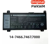 100%Original 15.2V 3500mAh for DELL PWKWM Inspiron 14-7000 7466 7467 P78G P78G001 P79G Laptop Battery