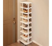 Zapatero de plástico multicapa, estantes de zapatos desmontables para el hogar, organizador de zapatos de gran capacidad, organizador de desorden para sala de estar
