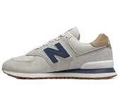 Authentic NEW NB 574 Grey White Blue Yellow / Dark Gray Men Women Sneakers Work shoes