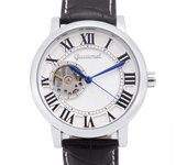 Hollow reloj mecánico automático números romanos moda reloj mecánico para hombres
