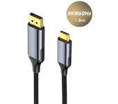 USB-C DisplayPort 8K@60 DP Type C 3.1 to 4K 120Hz Display port 1.4 Cable Thunderbolt 3 For Book Air Pro Samsung Dex