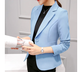 Elegant suit women  formal office size thin jacket pocket