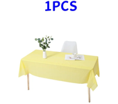 1pc Reusable Tablecloths 137x183cm BPA Free Plastic Dining Table Cover Cloth for Parties Picnic Camping Disposable Tablecloths