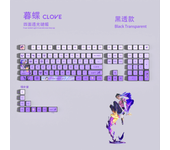 ECHOME Valorant Clove Keycap Set - Teclas Anime Transparentes Personalizadas, Compatibles Con Teclados Mecánicos. Accesorios Gaming Con Material OEM Anti-desgaste, Disponibles En Tamaños 14/29/119 Teclas.