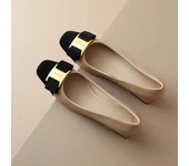 High Heel With Metal Decoration Women, Square Tip Thick Heels, Simple Leather Shoes For Women