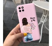For Samsung A22 Case Flower Gril Silicone Soft Phone Cases For Samsung Galaxy A22 5G A 22 A226B SM-A226B Back Cover Bumper