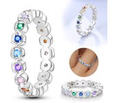 925 Sterling Silver Ring Dazzle Ring For Women CZ Cubic Zircon Star Moon Flower Wedding Jewelry Rings Gifts