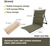 Lightweight Foldable Camping Chair Outdoor Park Single Lazy Chair Backrest Cushion Picnic Camping Folding Back Beach Chair