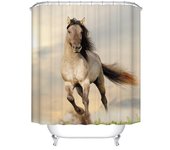 Lovely Bird Pet Bulldog Art Dog Printing Bathroom 3D Shower Curtains Waterproof Polyester Fabric Bath Curtain