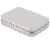 Multicolor Tin Box with Clear Window Lid Empty Rectangular Nail Art Display Case Jewelry Box Candy Package Metal Box