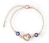 Advanced Sense 8 Character Diamond Devil's Eye Jewelry Bracelet Women's Chain Beach Wearable Ankle 18+5cm
