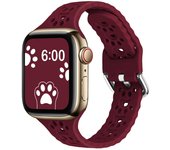 Suitable for Apple 789 generation smartwatch wristband iWatch se hollow cat claw small waist silicone strap new model