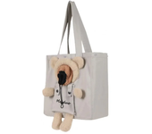Bolsa de transporte de lona para gatos, bolso de hombro para transporte al aire libre para perros pequeños, bolsa de mano para c