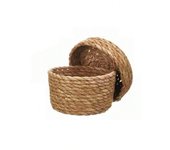 Set de 3 Cestos Redondos con Tapa | Canastas de Almacenamiento Multiusos para Organización del Hogar | Cestas Decorativas con Diseño Natural y Funcional | Ideales para Ropa, Juguetes, Baño, Cocina y Sala de Estar | Material Resistente y Duradero con Tapa