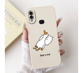 Case For Samsung Galaxy A10 A105F A10s A107F Soft Liquid Silicone Back Cover For Samsung M01s SM-M017F Funda Rabbit Cat Panda