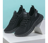 Zapatillas transpirables para correr para mujer, zapatillas deportivas ligeras antideslizantes para mujer, zapatillas suaves para exteriores con cordones, tenis de moda
