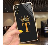 For Samsung Galaxy A10 Case Cover Crown Cherry With Letters Phone Shell cases On Samsung A10 SM-A105F Plating Soft Smooth Cover