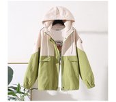 Women's short windbreaker, loose casual jacket, Korean version, high school