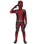 Halloween Costumes Kids Adult Cosplay Party Deadpool Costume Bodysuit Onesie