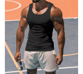 American tank top, men's stretch sports fitness training, tight hurdle sleeveless top, underneath