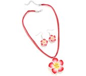 Egg Flower Earrings Necklaces Set Pendant Bohemia Flower Necklaces Earrings Drop Earrings Choker Bohemia Style Jewelry Party