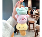 Cute Doll Jenga Keychain Plush Toy Ornaments Car Key Chain