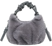 2024 autumn and winter new imitation mink fur handbag, crossbody bag, armpit bag, cloud bag, plush bag